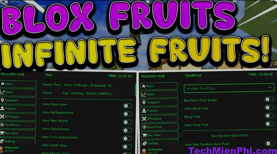 hack auto farm Blox Fruit