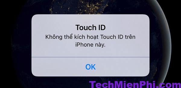 Cách nhận biết Touch ID không thể kích hoạt