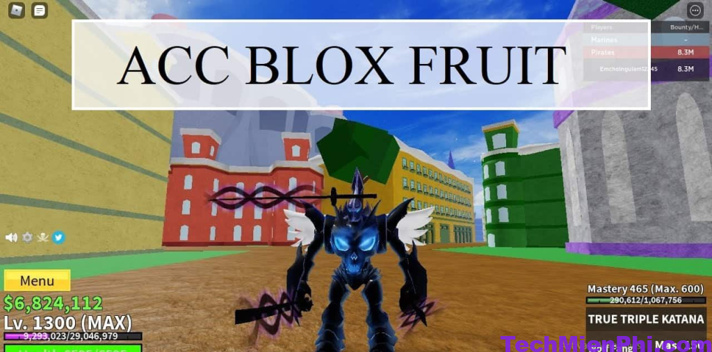 Shop bán acc Roblox Blox Fruit 