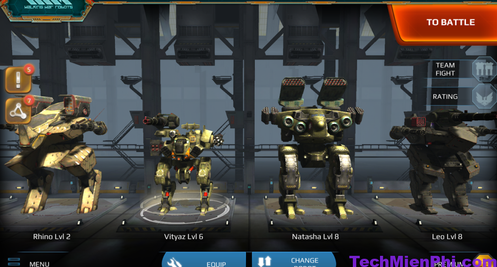 tai hack war robot v9 3 1 apk 2 Tải Hack War Robot v9.3.1 APK (MOD Full vàng,menu, tốc độ, đạn)