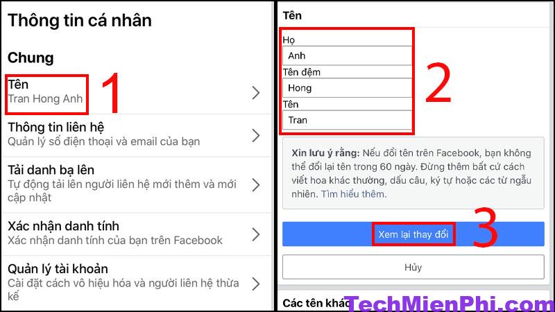 cach doi ten facebook tren dien thoai may tinh 4 Cách đổi tên FaceBook trên điện thoại, máy tính