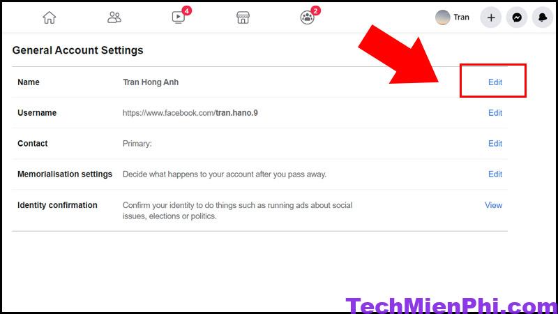 cach doi ten facebook tren dien thoai may tinh 8 Cách đổi tên FaceBook trên điện thoại, máy tính