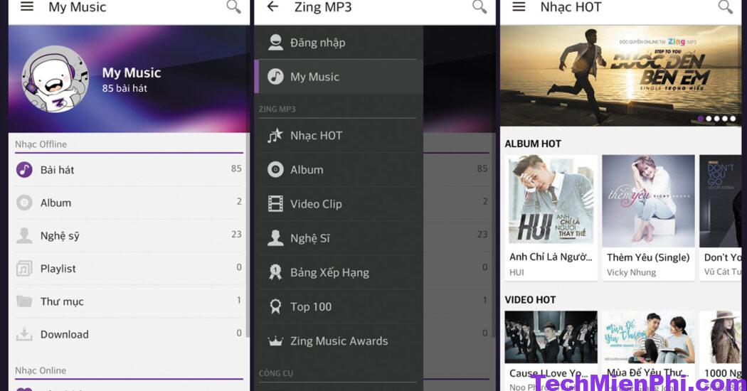 tai zing mp3 mod apk cho android 3 Tải Zing MP3 MOD Apk (Mở khóa VIP) cho Android