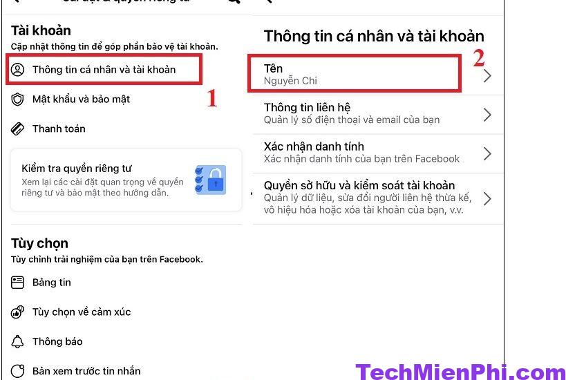 huong dan cach doi ten Facebook tren dien thoai may tinh 2023 3 Hướng dẫn cách đổi tên Facebook trên điện thoại, máy tính