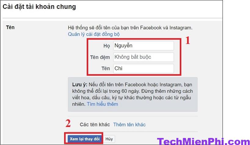 huong dan cach doi ten Facebook tren dien thoai may tinh 2023 7 Hướng dẫn cách đổi tên Facebook trên điện thoại, máy tính