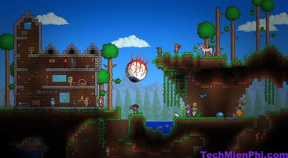 tai terraria apk 1 4 4 9 5 mod apk viet hoa cho android 3 Tải Terraria Apk 1.4.4.9,5 MOD Apk Việt Hóa cho Android (Vô hạn trang bị)